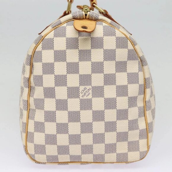 LOUIS VUITTON Damier Azur Speedy 30 Hand Bag N41533 LV Auth 88905AV - Picture 6 of 16